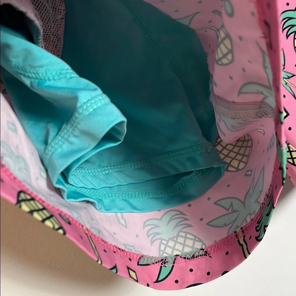 Maamgic Pink Pineapple Print Swim Trunk Shorts - Size M